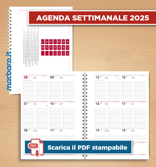 Agende 2025 da stampare scarica adesso la tua agenda per il 2025