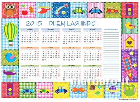 Calendari 2015 con le festività italiane in PDF da stampare