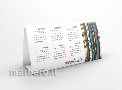Calendario da tavolo 2020 da stampare: scarica il PDF